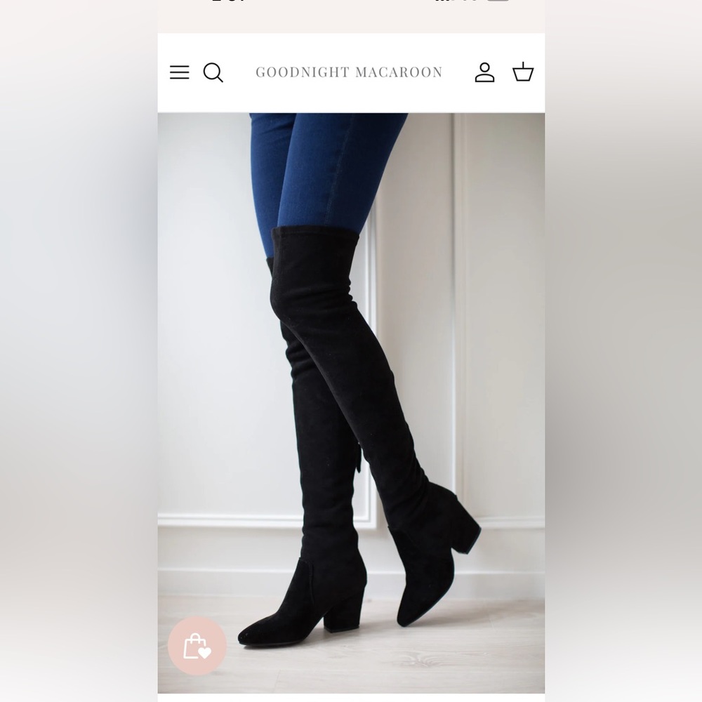 “Ellis” Black suede leather boots. Lightly worn. Size 38.